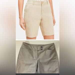 Ann Taylor Tan Curvy Fit Shorts